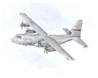 Thumbnail for C-130J Super Hercules Watercolor - Modern Military Transport Plane Art