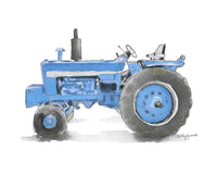 Thumbnail for light blue tractor print