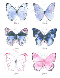 Thumbnail for Butterfly Watercolor Print Set