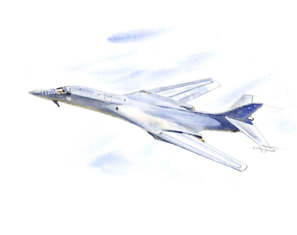 B1 Lancer Airplane Print