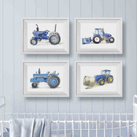 Thumbnail for Light Blue Tractor Print #1