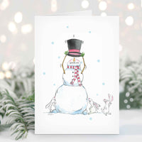 Thumbnail for a snowman with a top hat and scarf