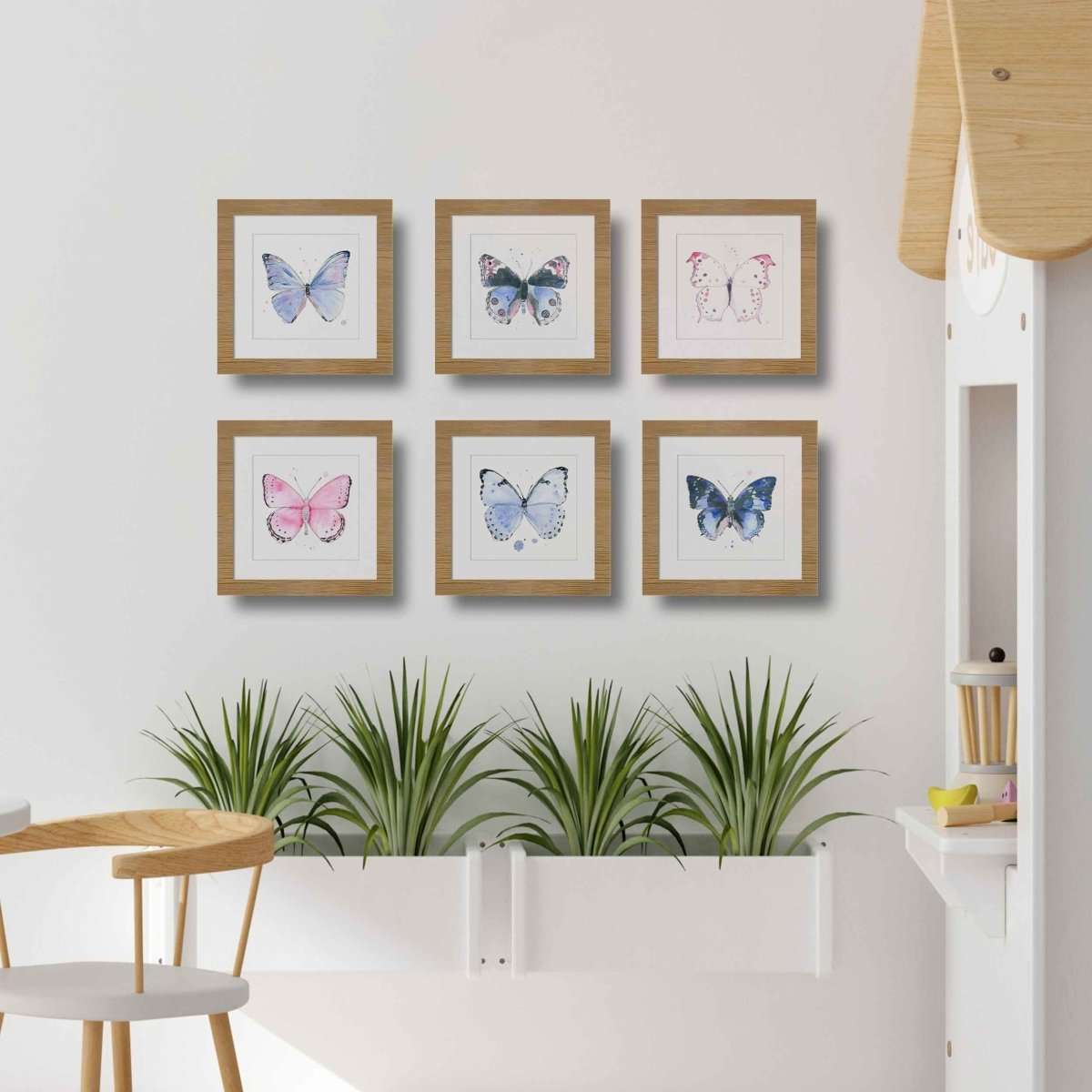 Ella's Butterflies - Blue Butterfly Print #3