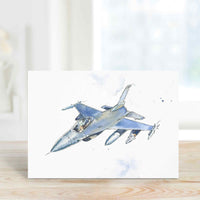 Thumbnail for aviation gifts F16 fighter jet card