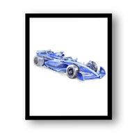 Thumbnail for Formula One Race Cars Nursery Wall Art Set