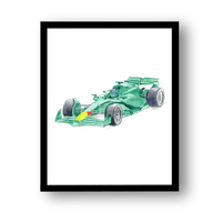 Thumbnail for Formula One Race Cars Nursery Wall Art Set
