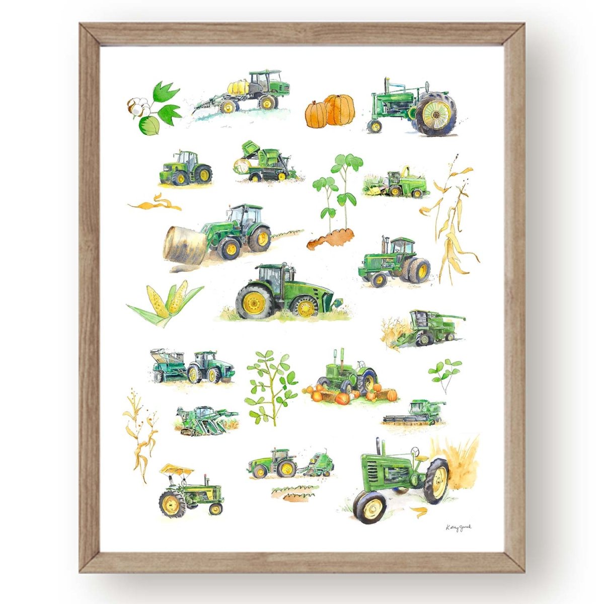 John deere tractor decor