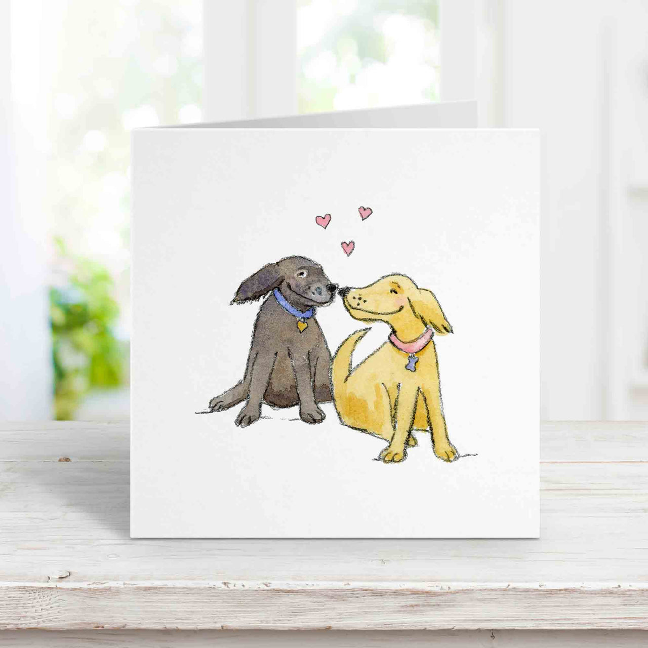 Cute Labs Dog Love Card