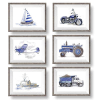 Thumbnail for navy blue wall art for boys room