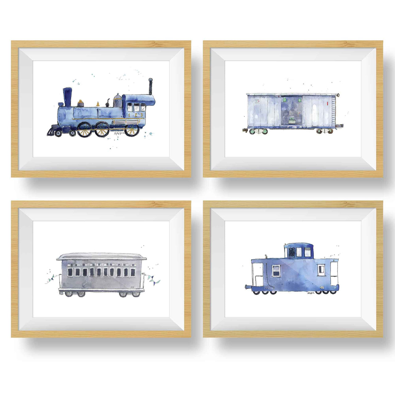 Train Prints Set