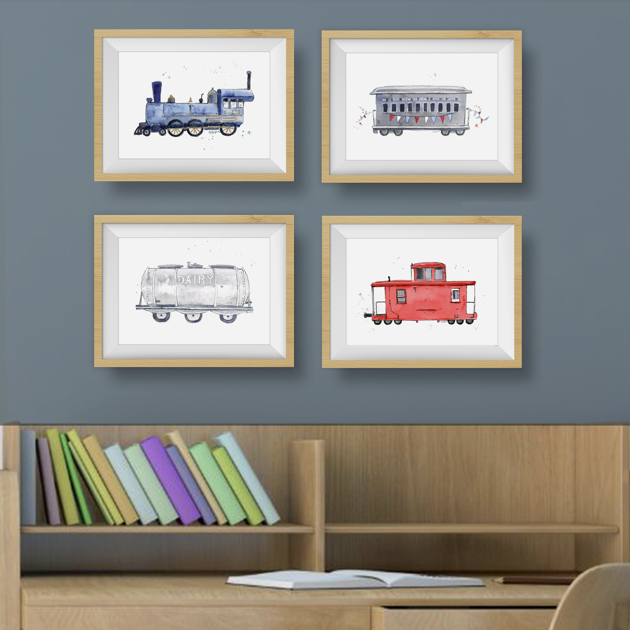 Train Prints Set