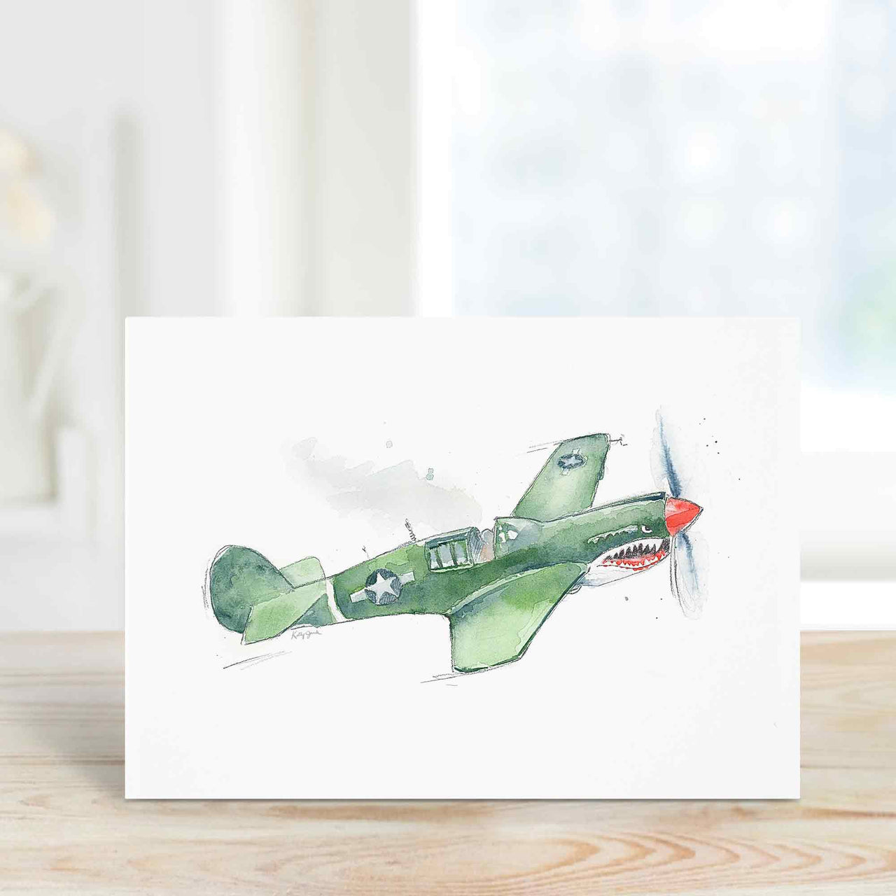 WWII airplane greeting cards