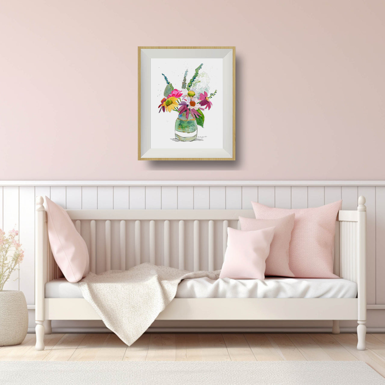 floral wall art for bedroom