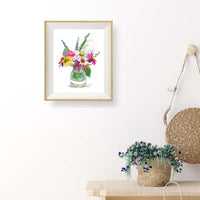 Thumbnail for watercolor floral wall art