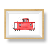 Thumbnail for Red Caboose Print