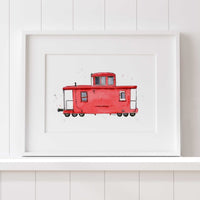 Thumbnail for Red Caboose Print