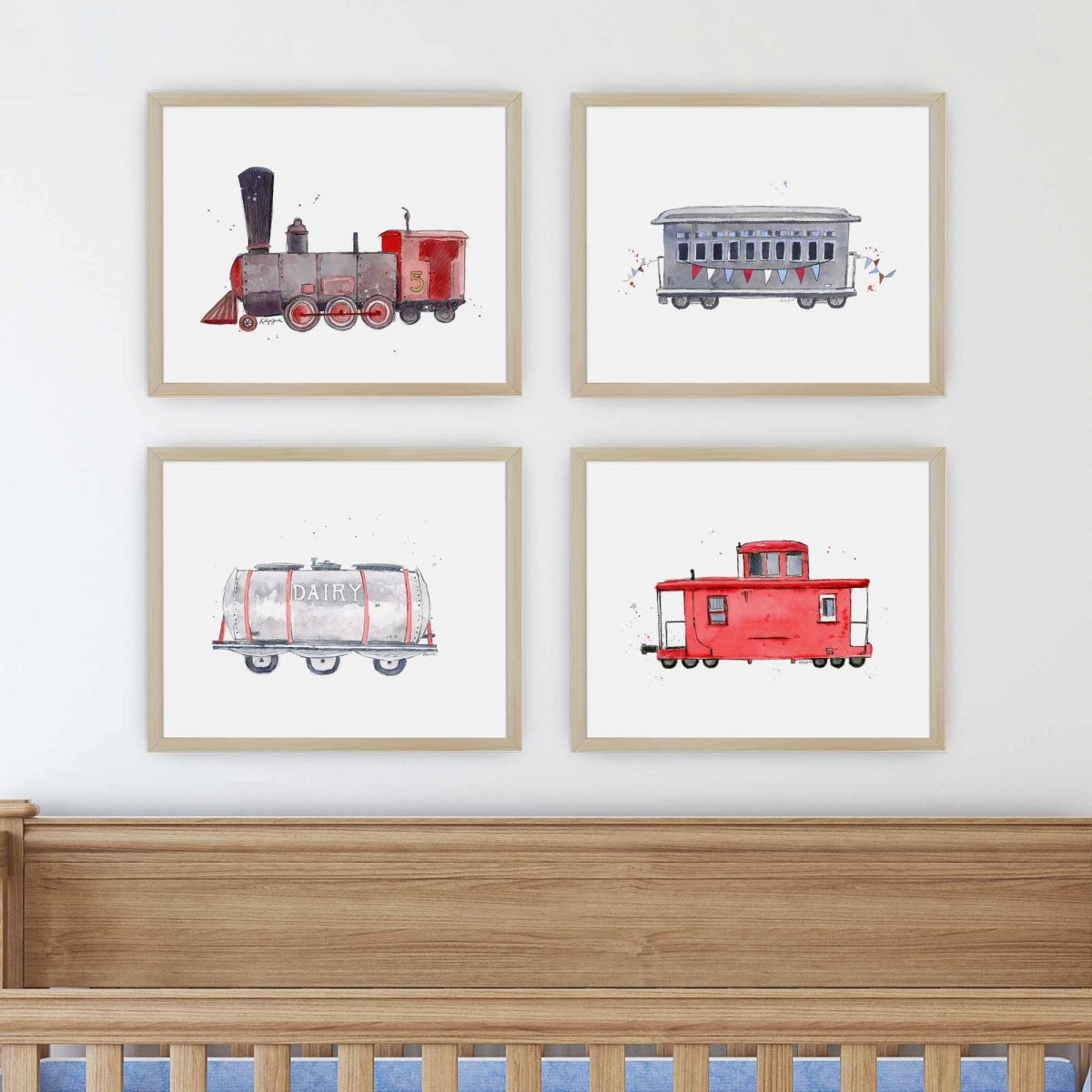 Red Caboose Print