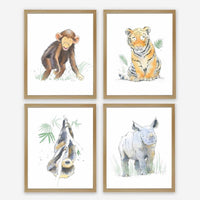 Thumbnail for Safari Animals Prints Set