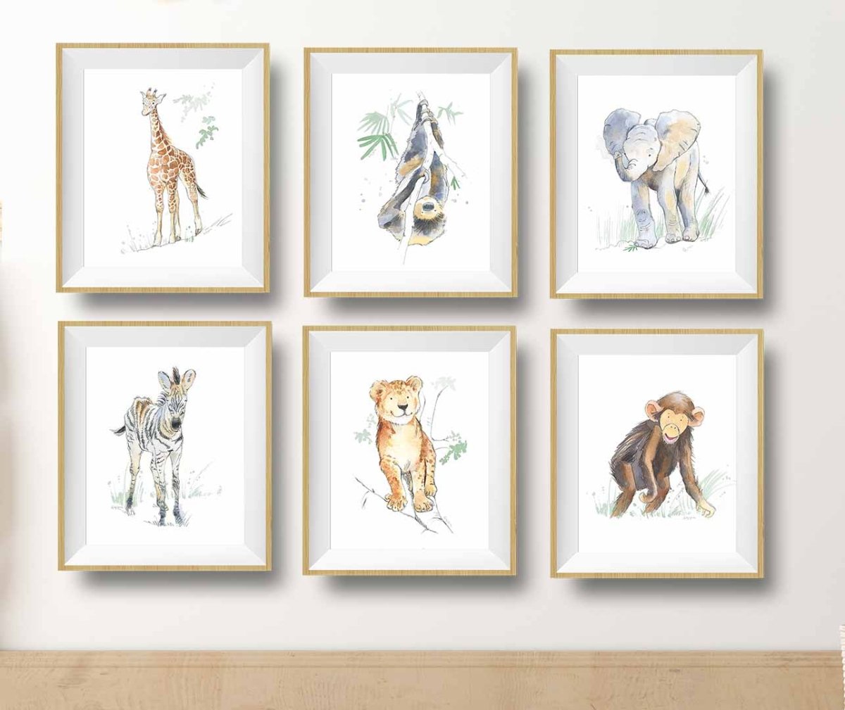 Safari Animals Prints Set