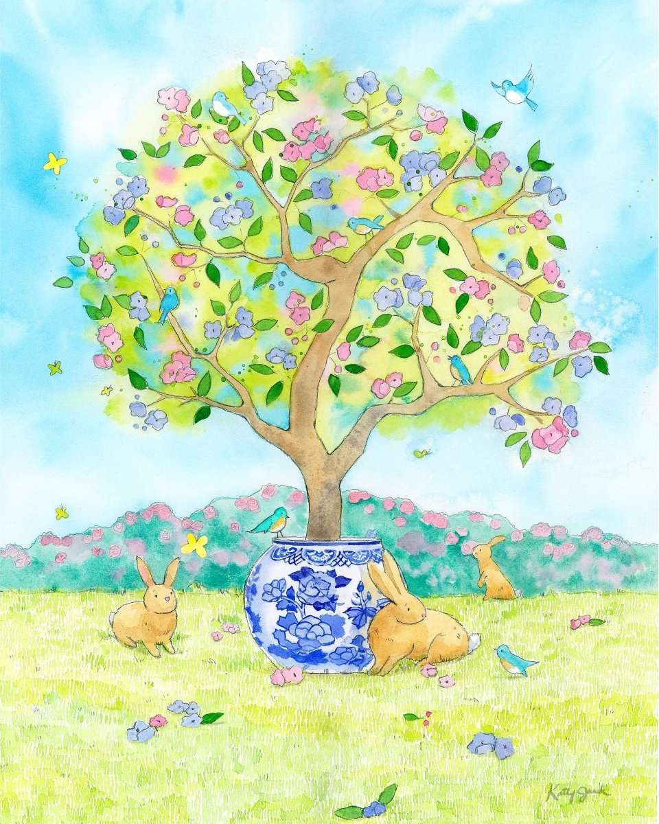 Chinoiserie Art Print for Girls Room