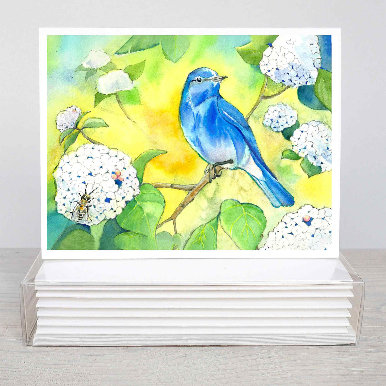 songbirds watercolor greeting cards