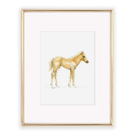 Thumbnail for Baby Palomino Horse Watercolor Print - Nursery & Kids' Room Wall Art