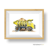 Thumbnail for Yellow Dump Truck Print #2