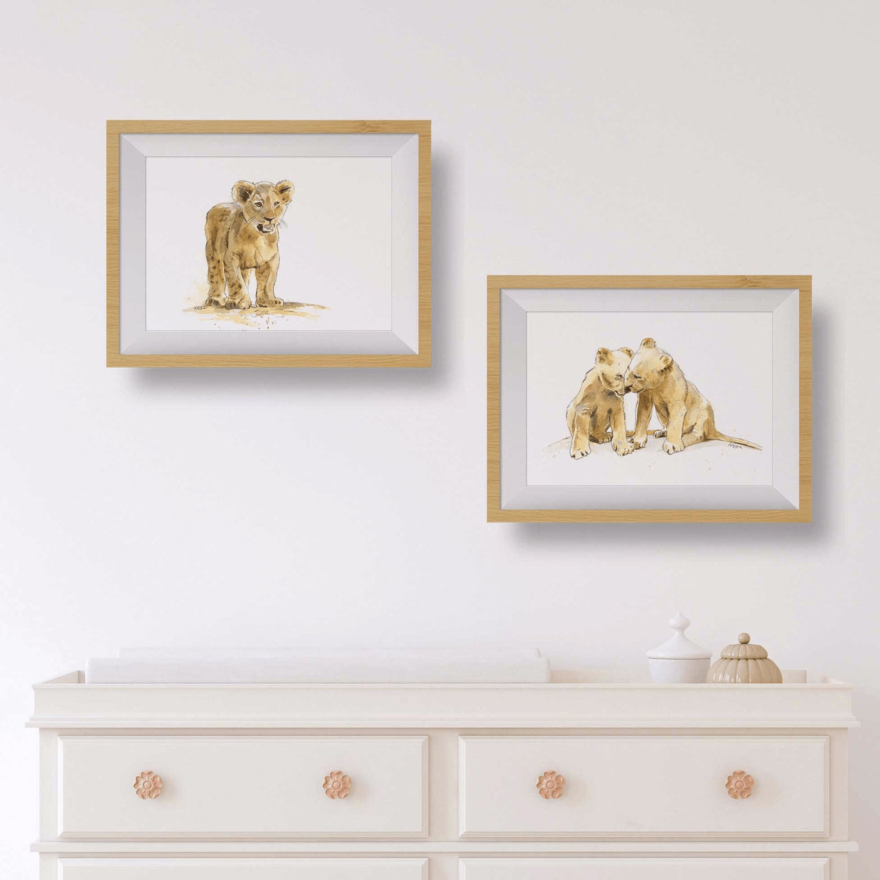 Lion Cubs Print