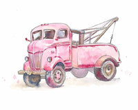 Thumbnail for Pink Tow Truck Print