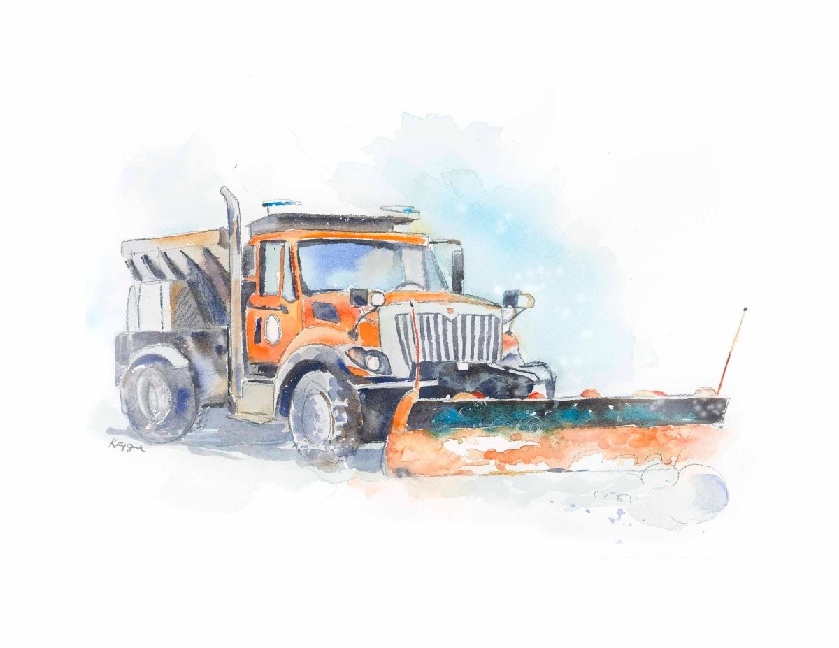 Snow Plow Truck Print