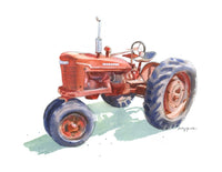 Thumbnail for vintage red tractor print