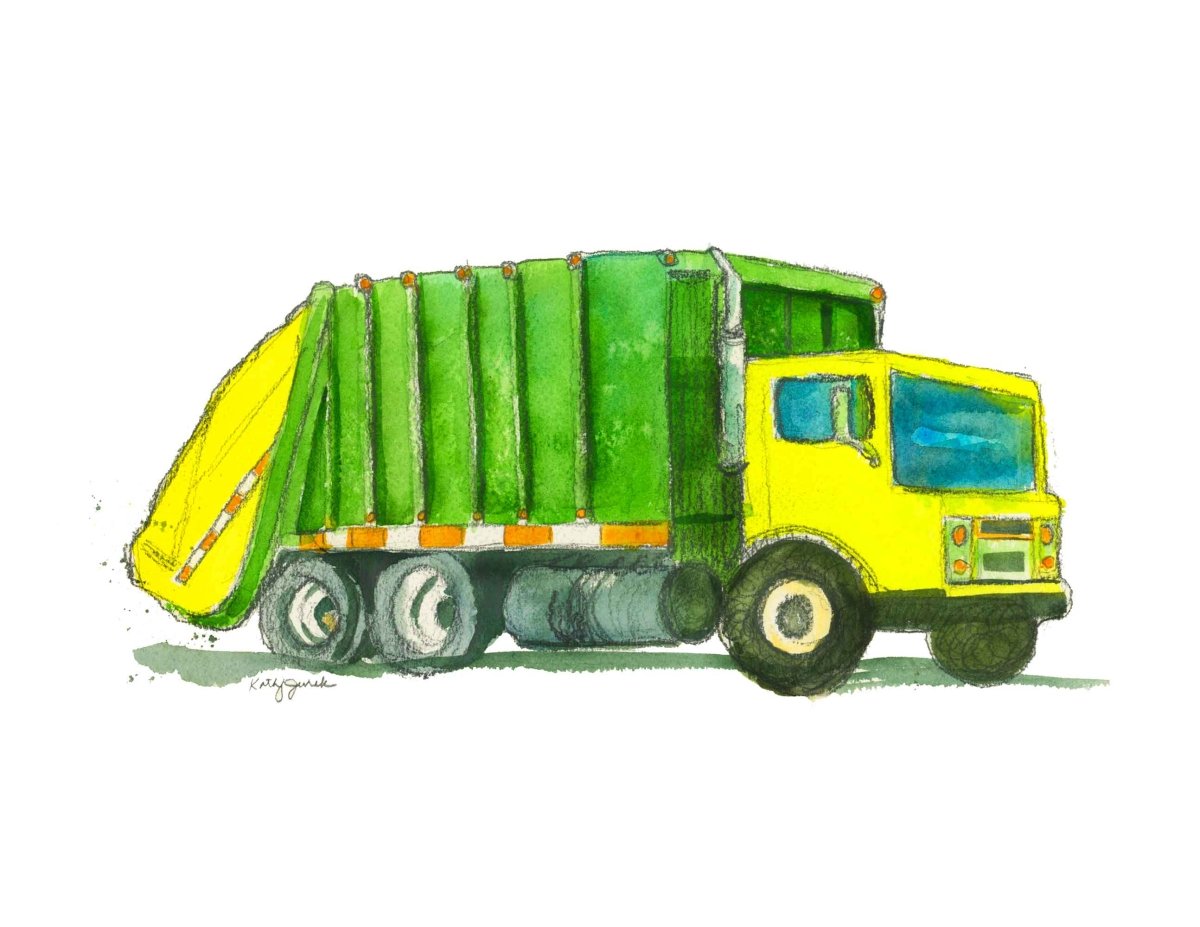 Garbage Truck Print (download)