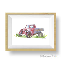 Thumbnail for Red Pickup Truck Print #1