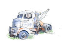 Thumbnail for White Tow Truck Print