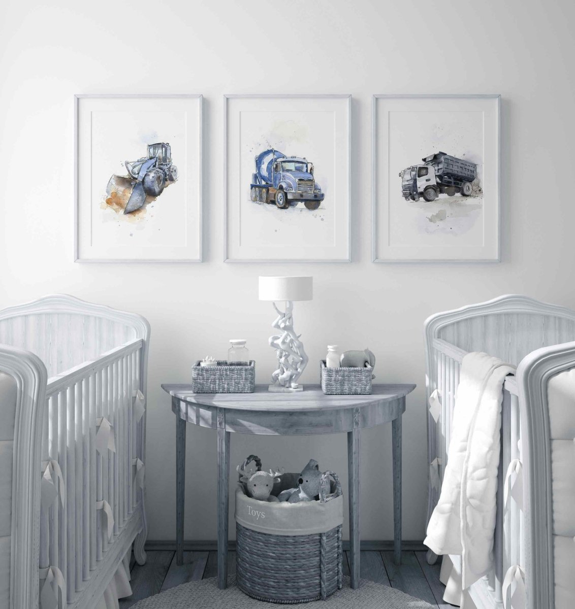 Blue Cement Mixer Print #2 (download)