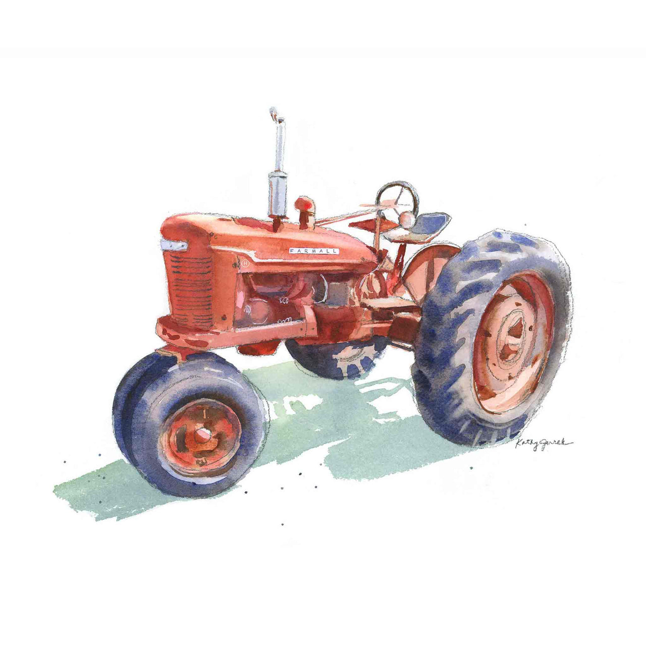 Red Tractor #4 Print (download)