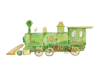 Thumbnail for Light Green Train Print (download)
