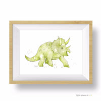 Thumbnail for Olive Triceratops Print