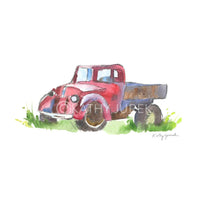 Thumbnail for Red Pickup Truck Print #1