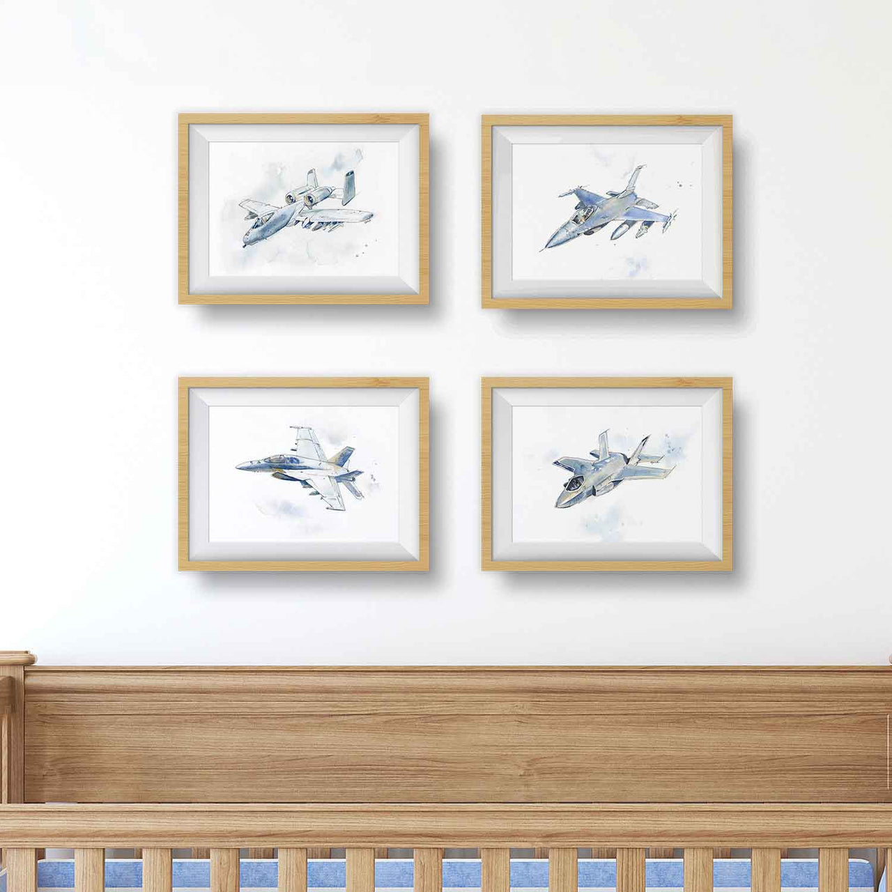 modern military airplane prints