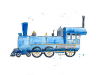 Thumbnail for Blue Train Print