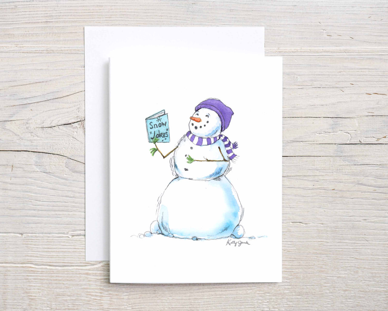 silly snowman greeting cards