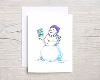 Thumbnail for silly snowman greeting cards