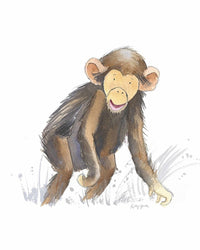 Thumbnail for Sweet Safari Monkey Print