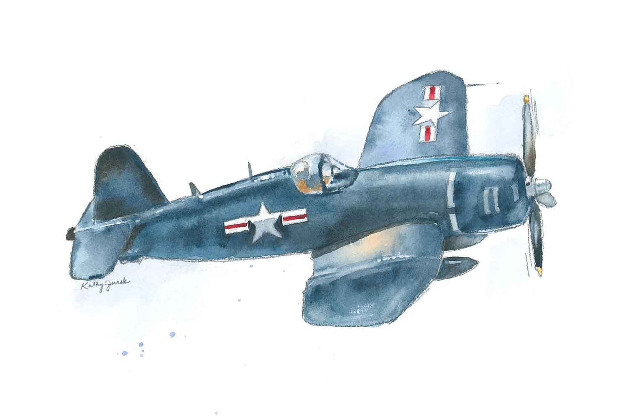 F4U Corsair Airplane Print