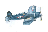Thumbnail for F4U Corsair Airplane Print