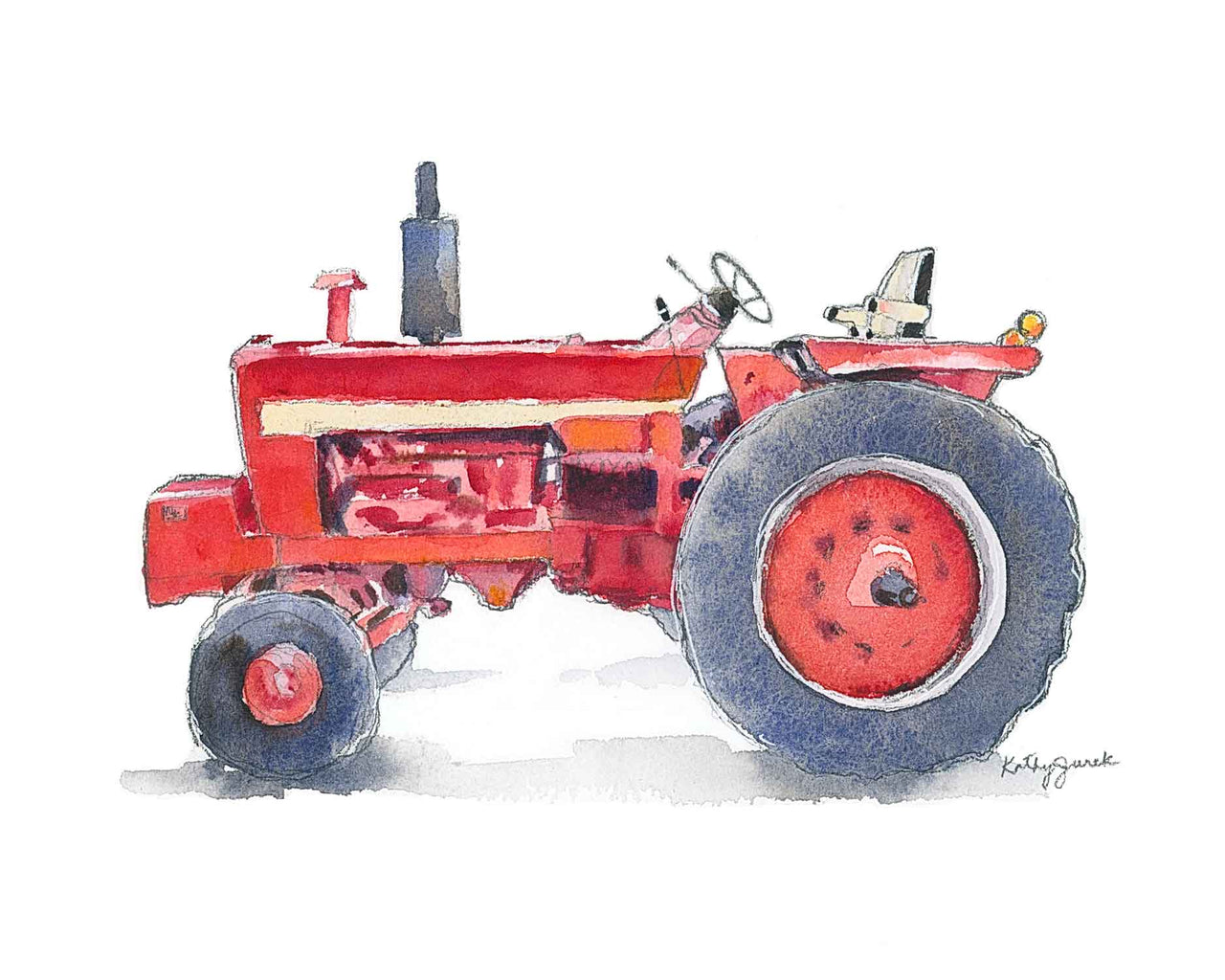 red tractor decor