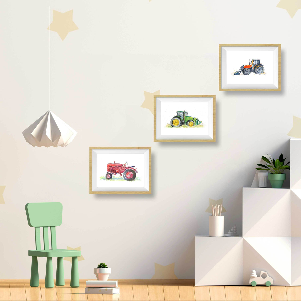 Blue Tractor Print (download)