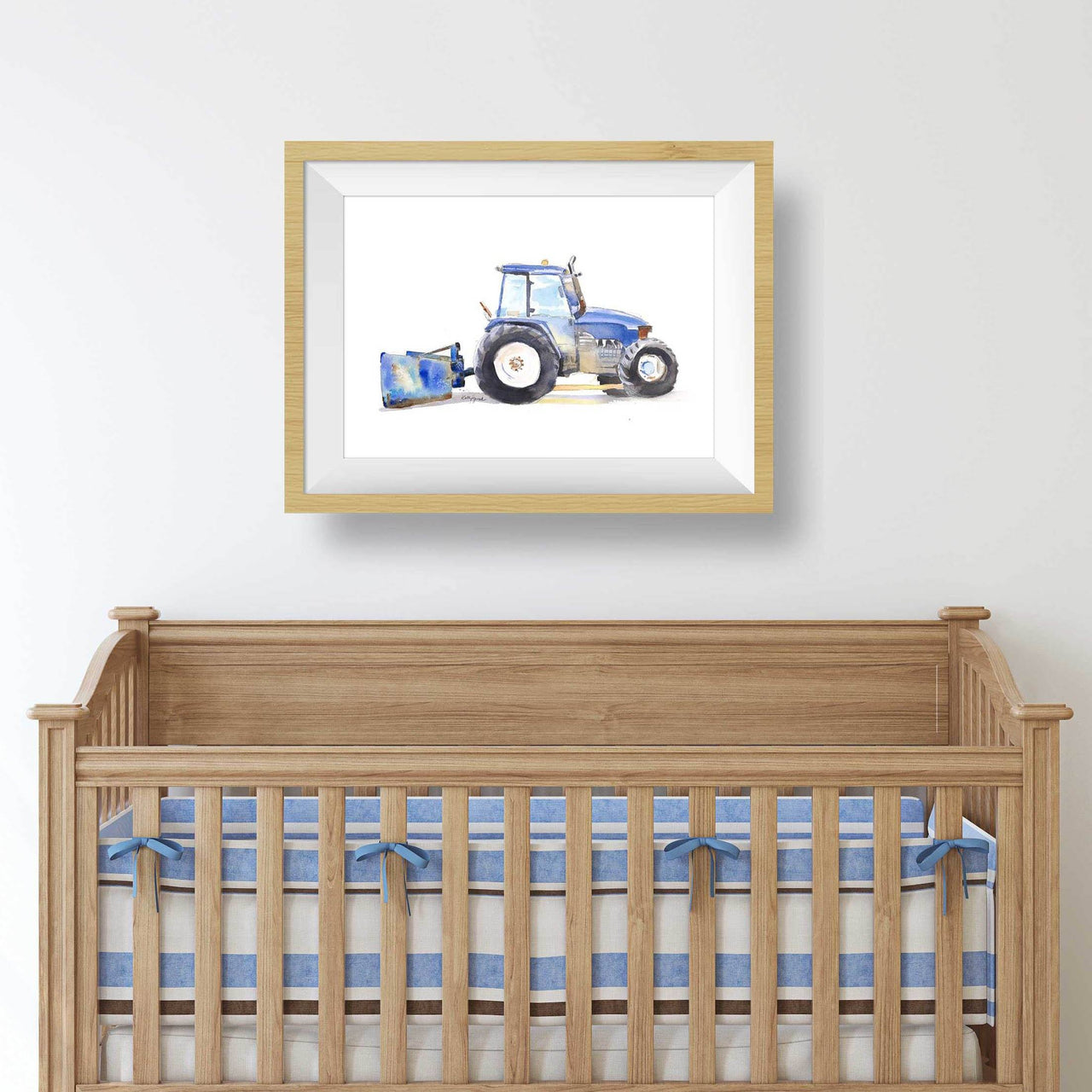 Blue Tractor Print (download)