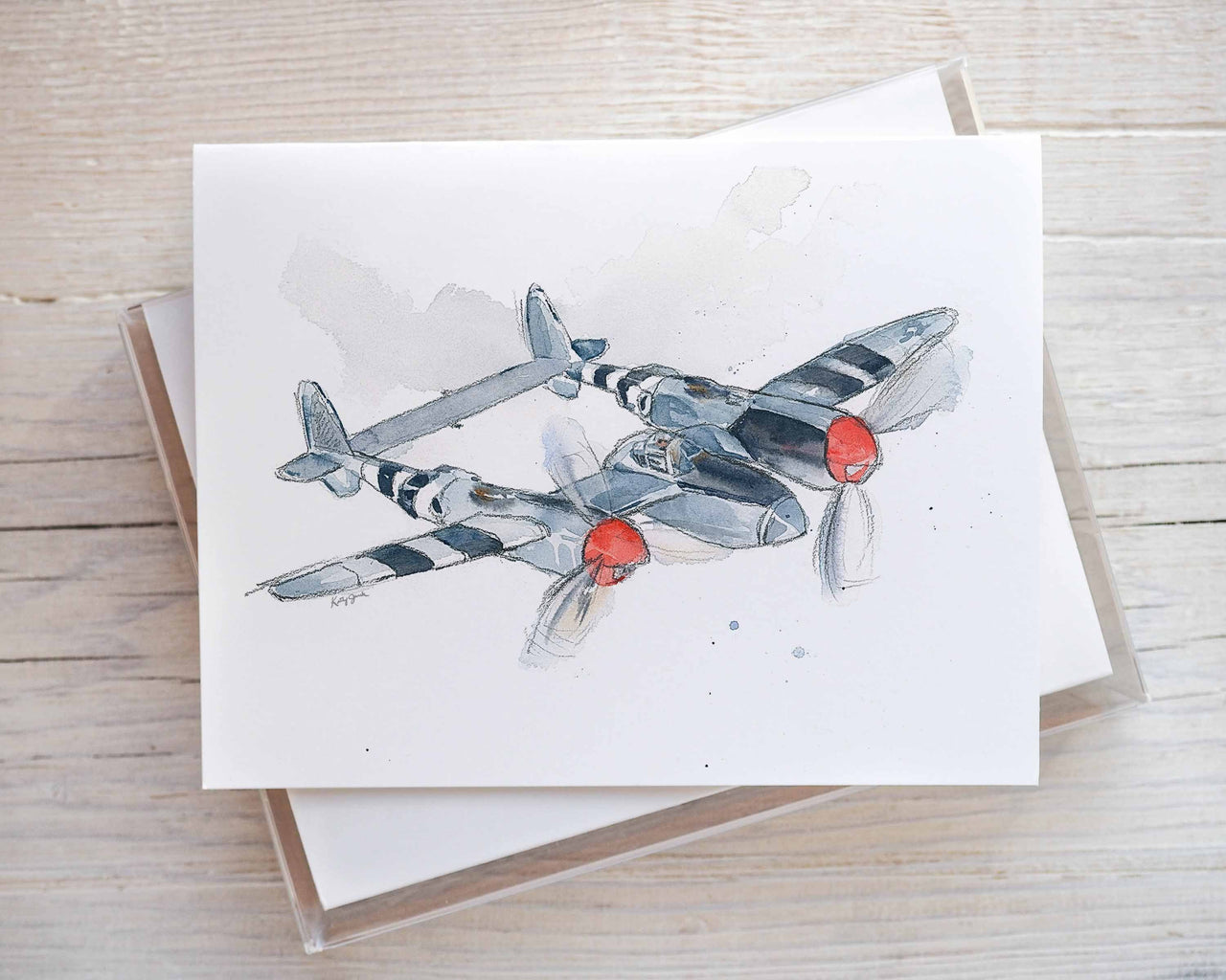 WWII Aircraft Greeting Cards Set